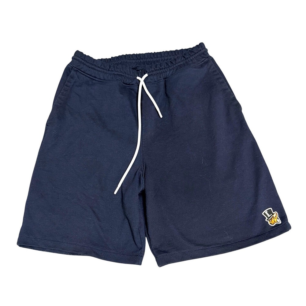Akoo Mens Navy Blue Drawstring Shorts With Fox Logo - Size M